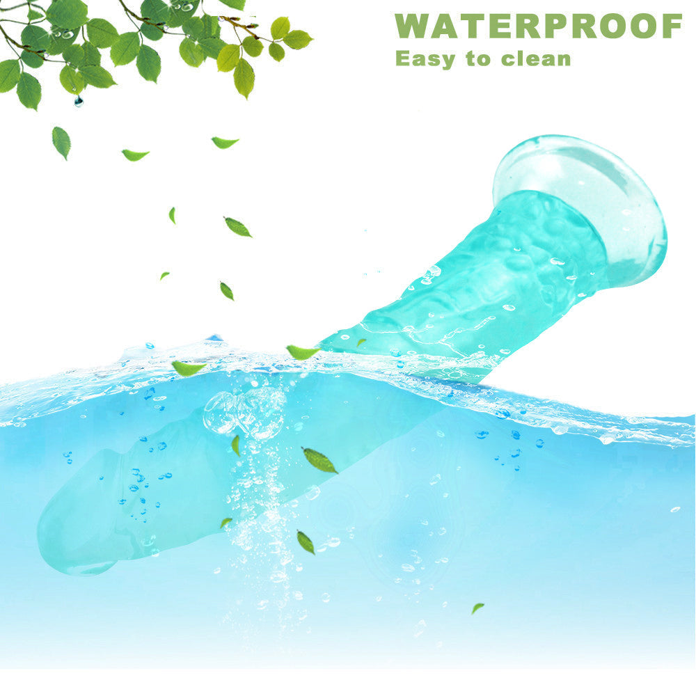 Petit Gode Jelly Vert Droit 21,5 cm