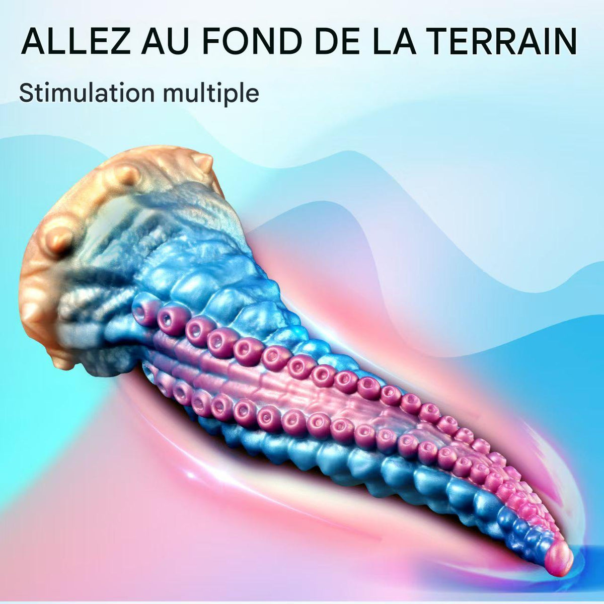 25 cm Distorsion Silicone Gode Tentacule Monster