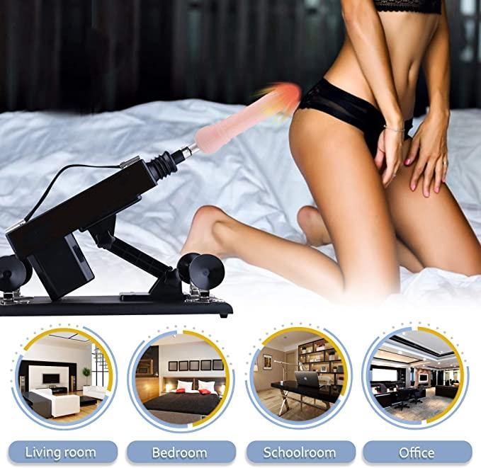 Fuck Machine Sexuelle Va-et-Vient avec 7 Embouts