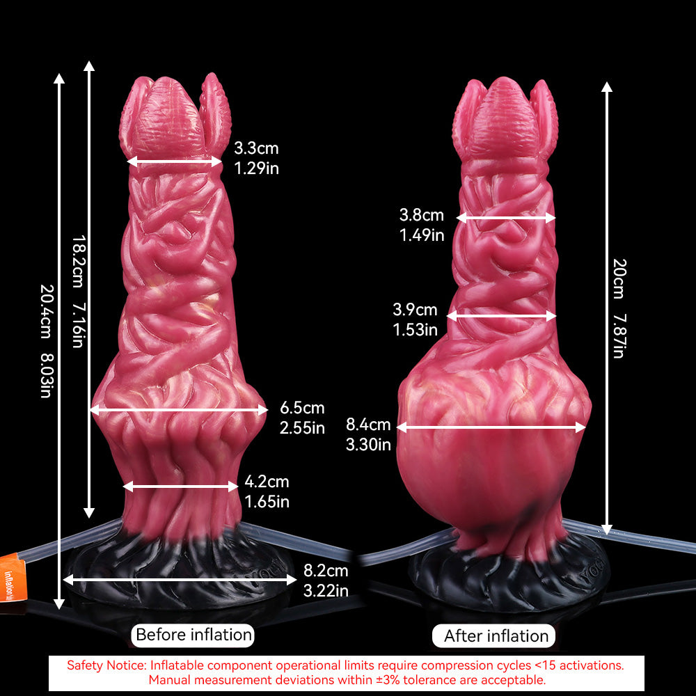 Gode Alien Gonflable éjaculateur Fantasy 20 cm