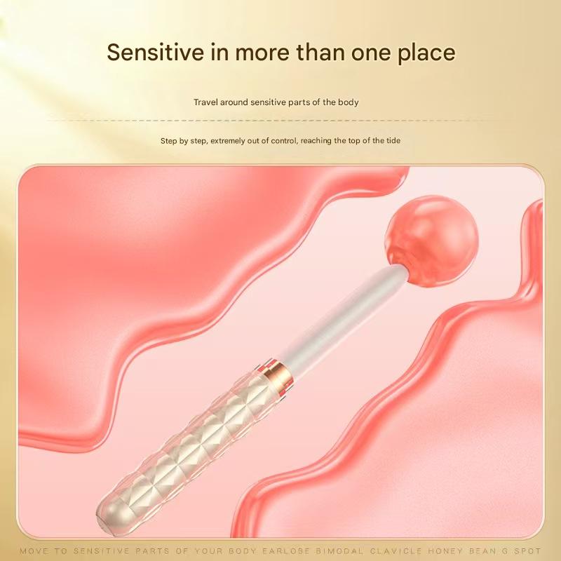 Mini Vibromasseur Blanc Discret Style Stylo