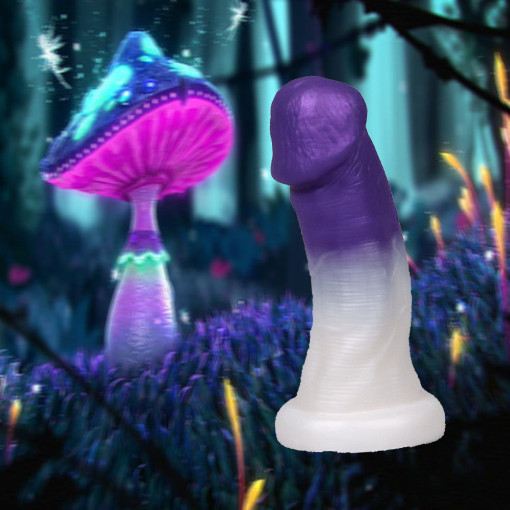 Petit Gode Anal Violet à Tête Champignon