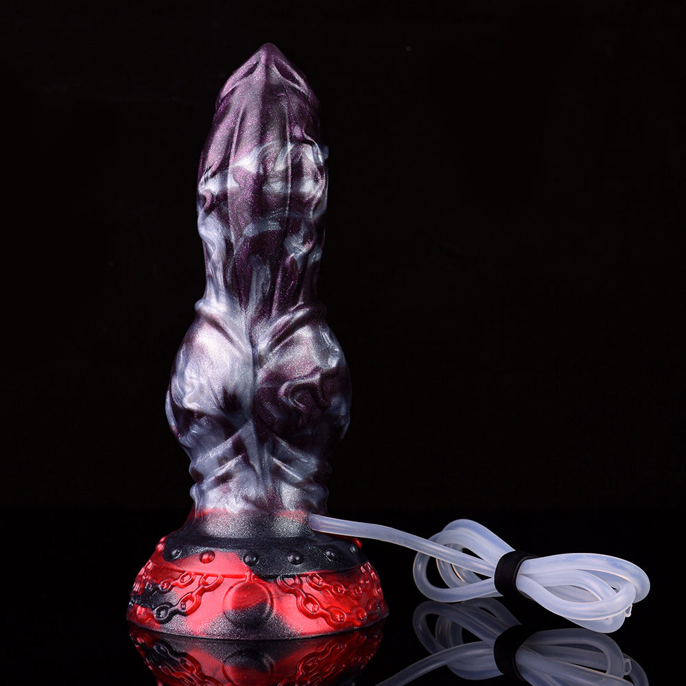20.1 CM  Chien Noué Silicone Gode Ejaculateur