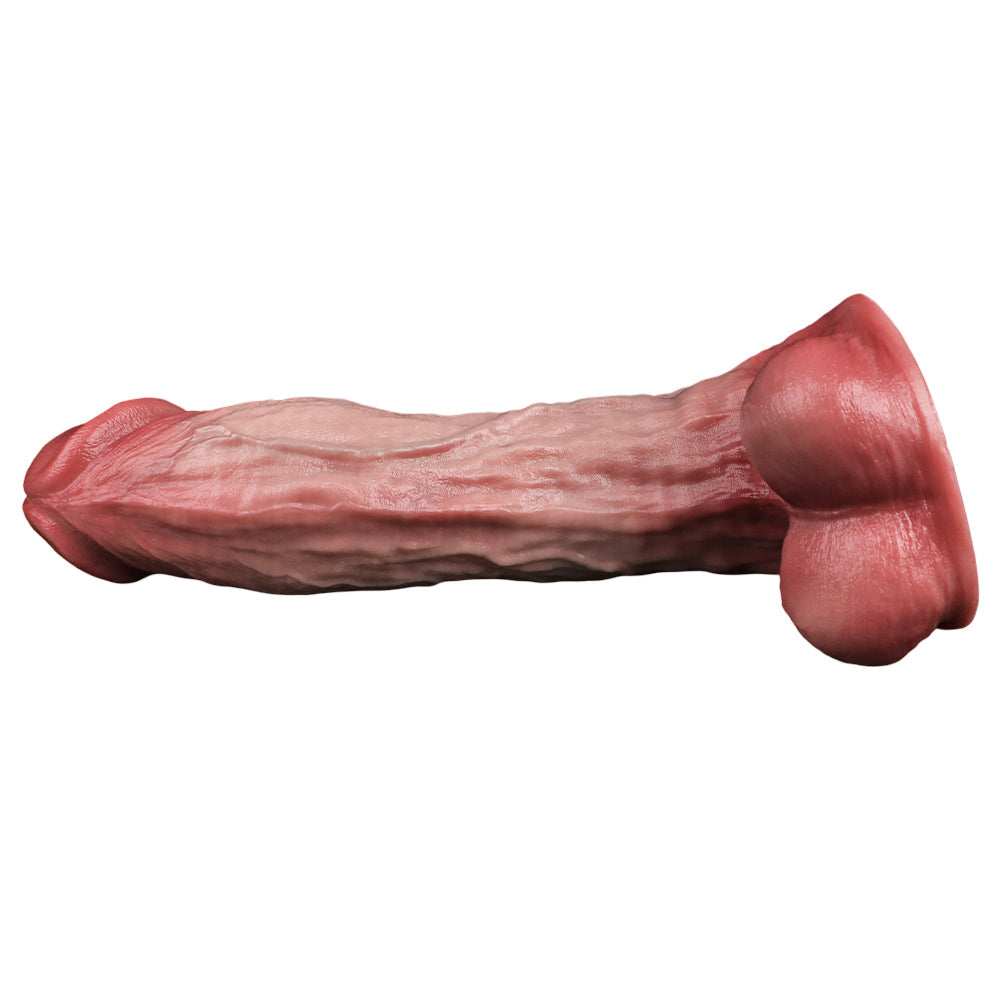 Gode Ultra Réaliste Silicone Double Densité 22,9 cm