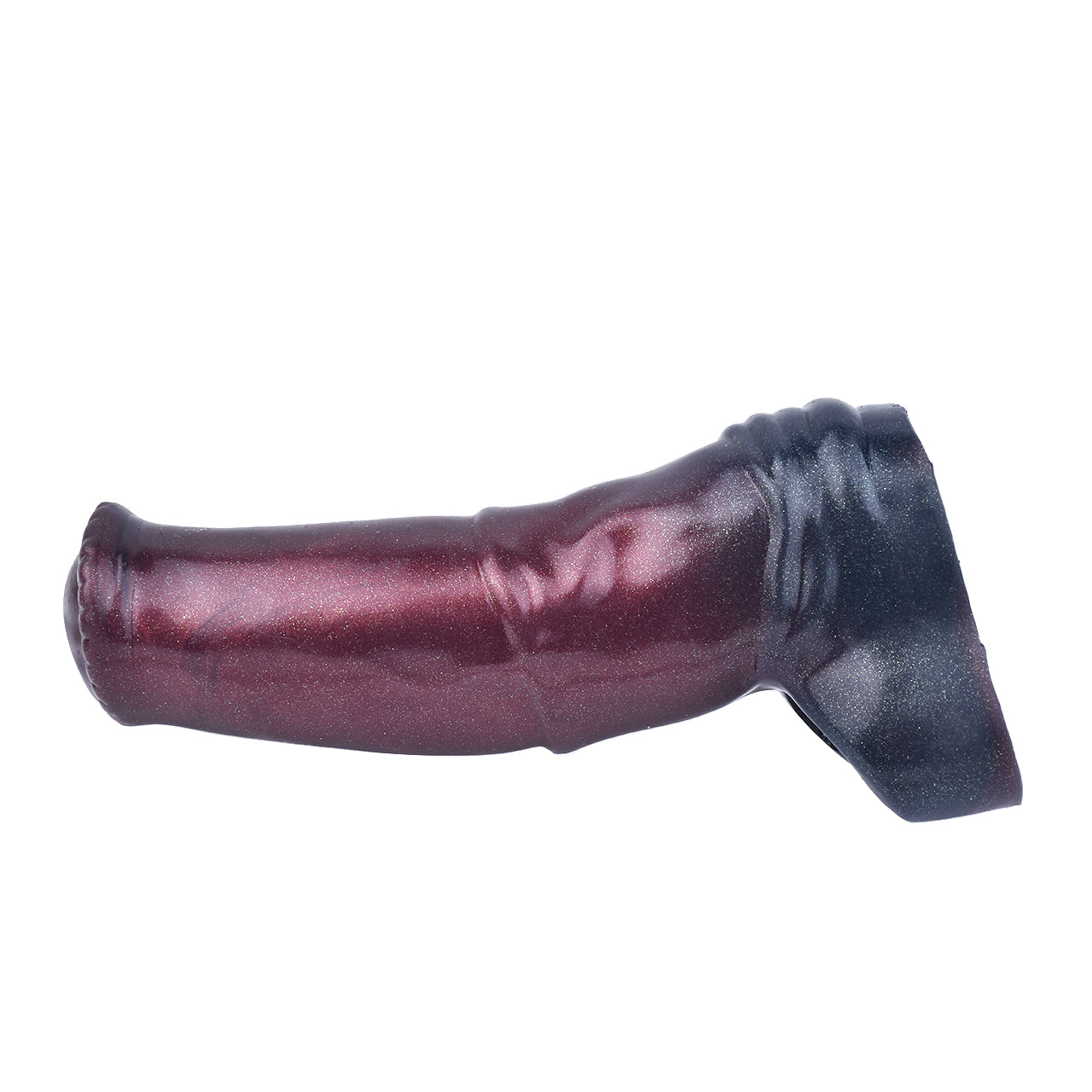 17,5 CM Noire Silicone Gaine à Pénis Cheval