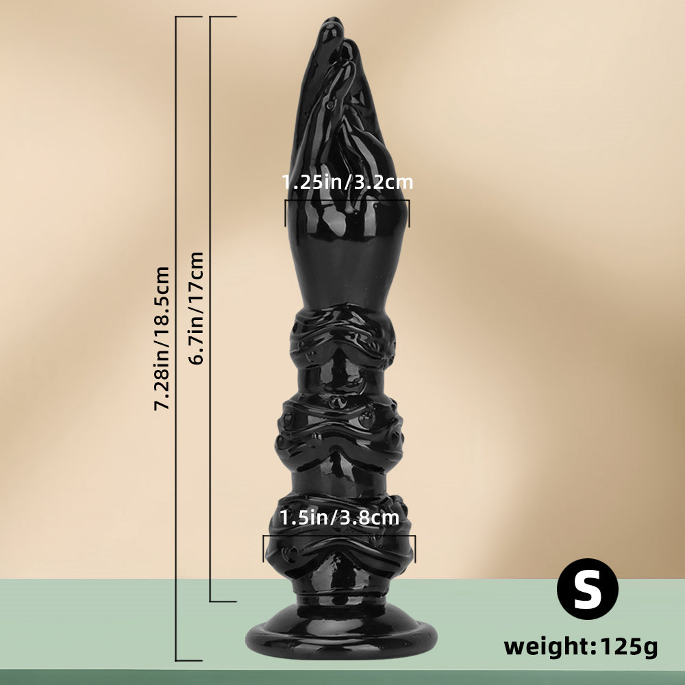 Gode Main Fist Noir Gros 34 cm