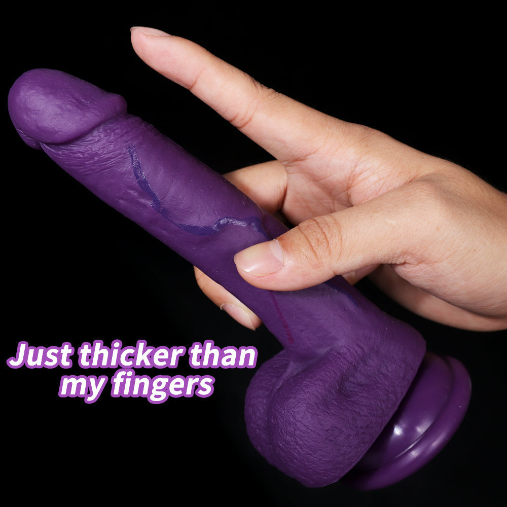 32 cm XXL Réaliste Texturé Gode Violet