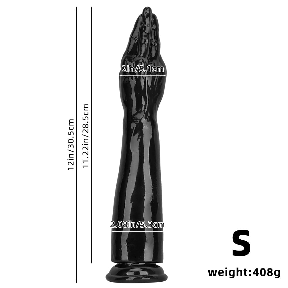 40.5 CM Noir Réaliste Extra Long Gode Fist