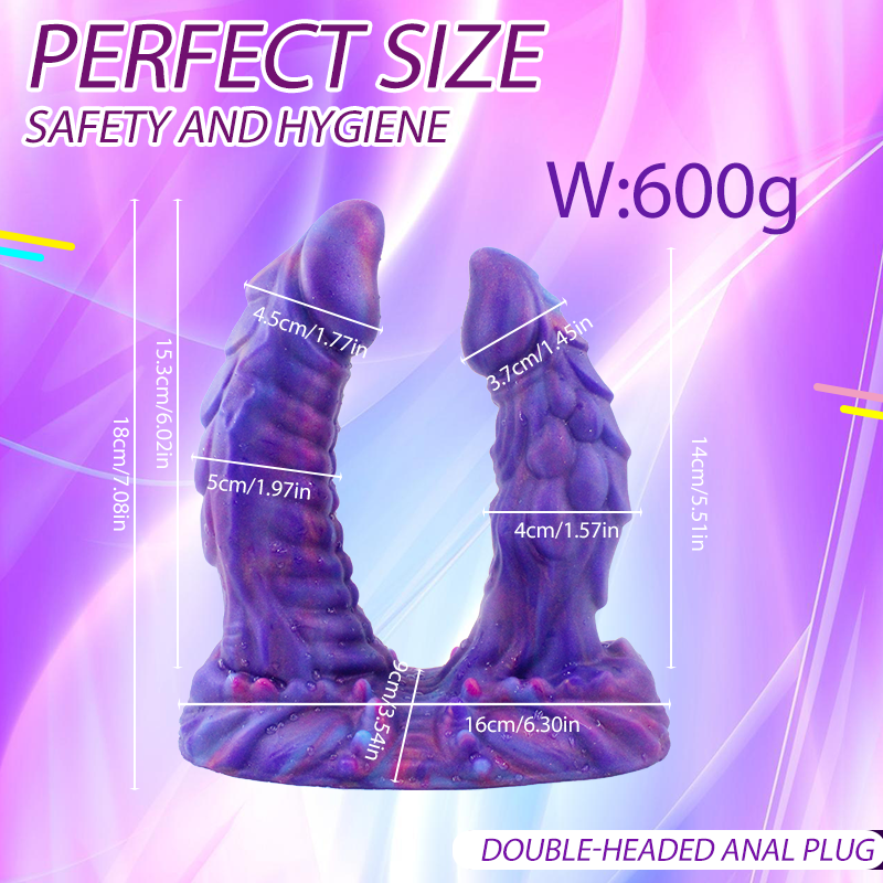 Gode Double Pénétration Monstre Fantasy Dragon 18 cm