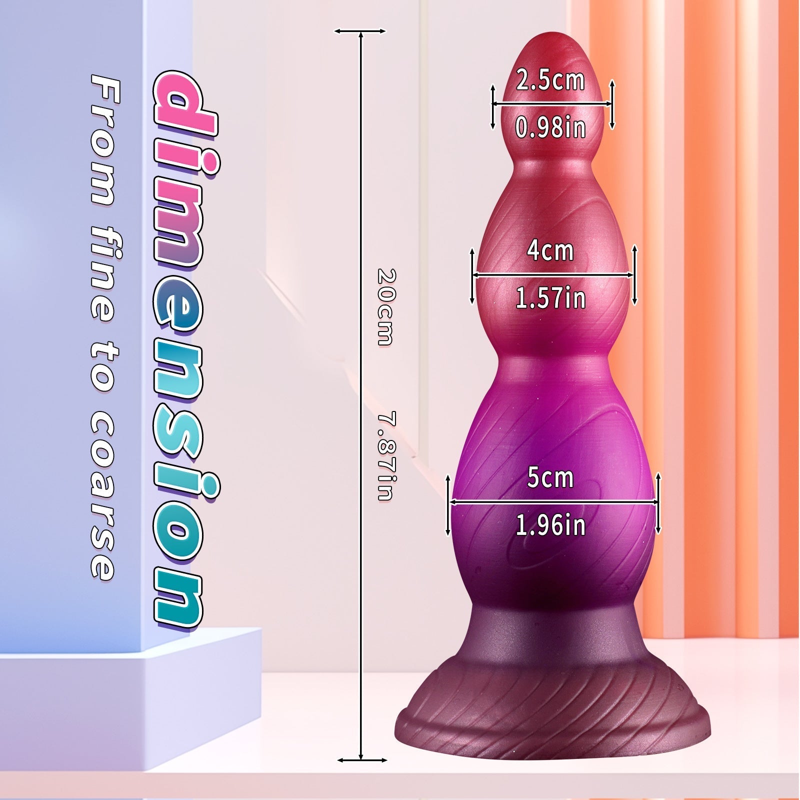 Œuf Effilé Silicone Plug Anal XXL kit