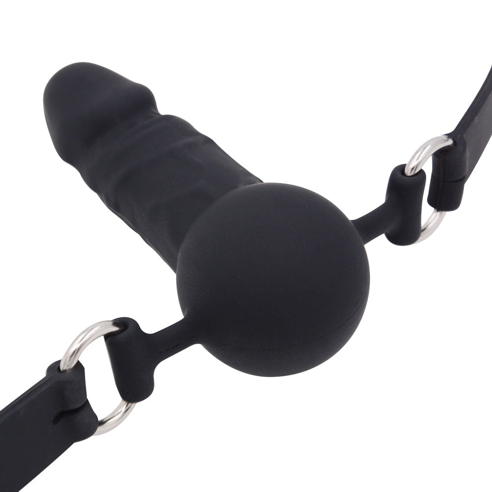 Bâillon Gode Femdom BDSM Ajustable