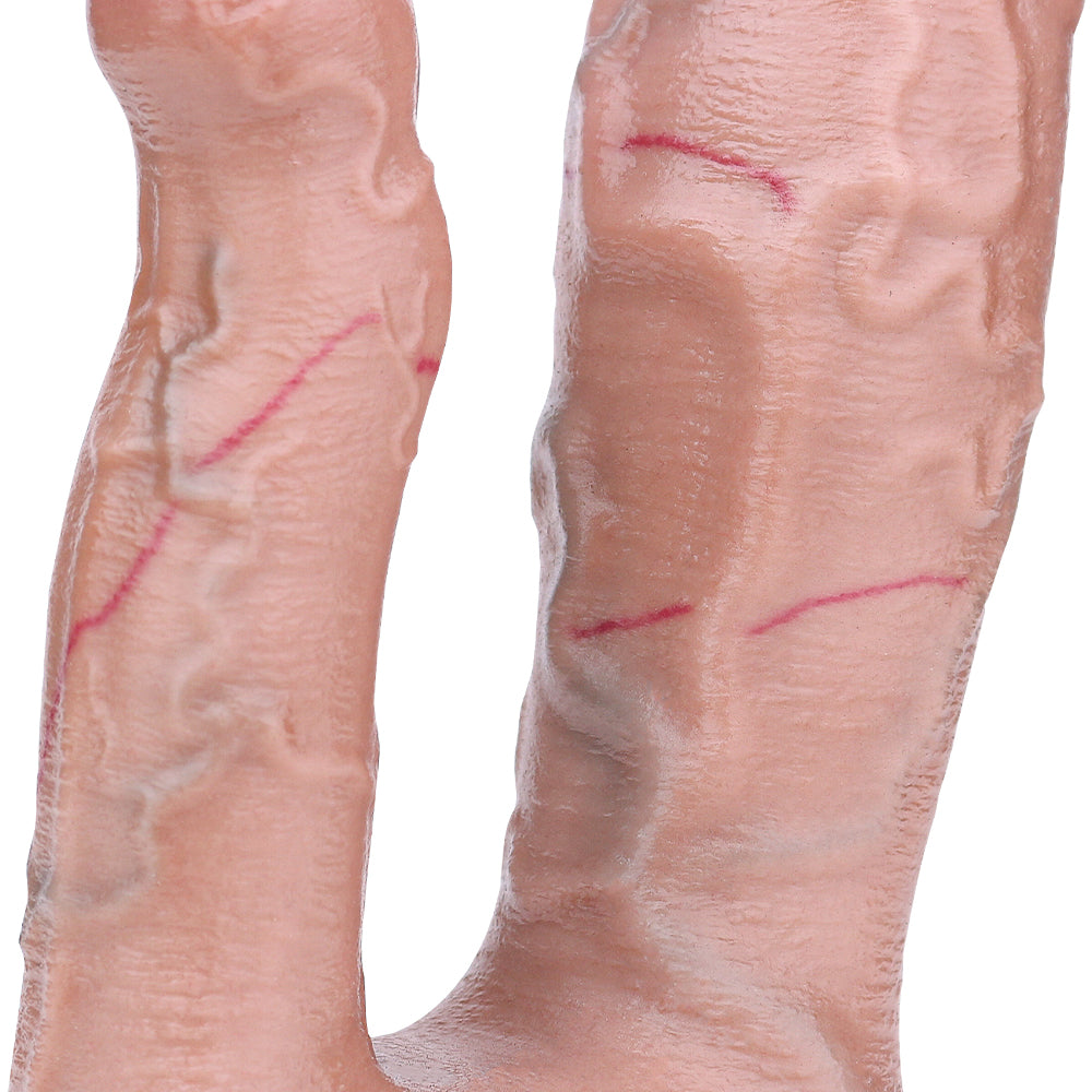 Gode Double Pénétration Éjaculateur en Silicone Point G