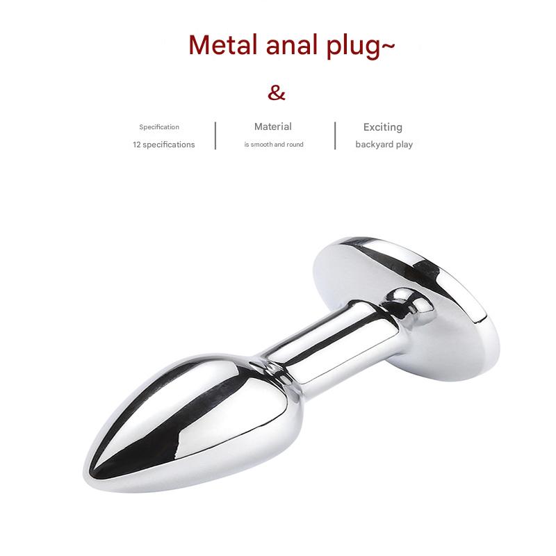 Plug Anal Pas Cher Petit Diamant Métal Débutant