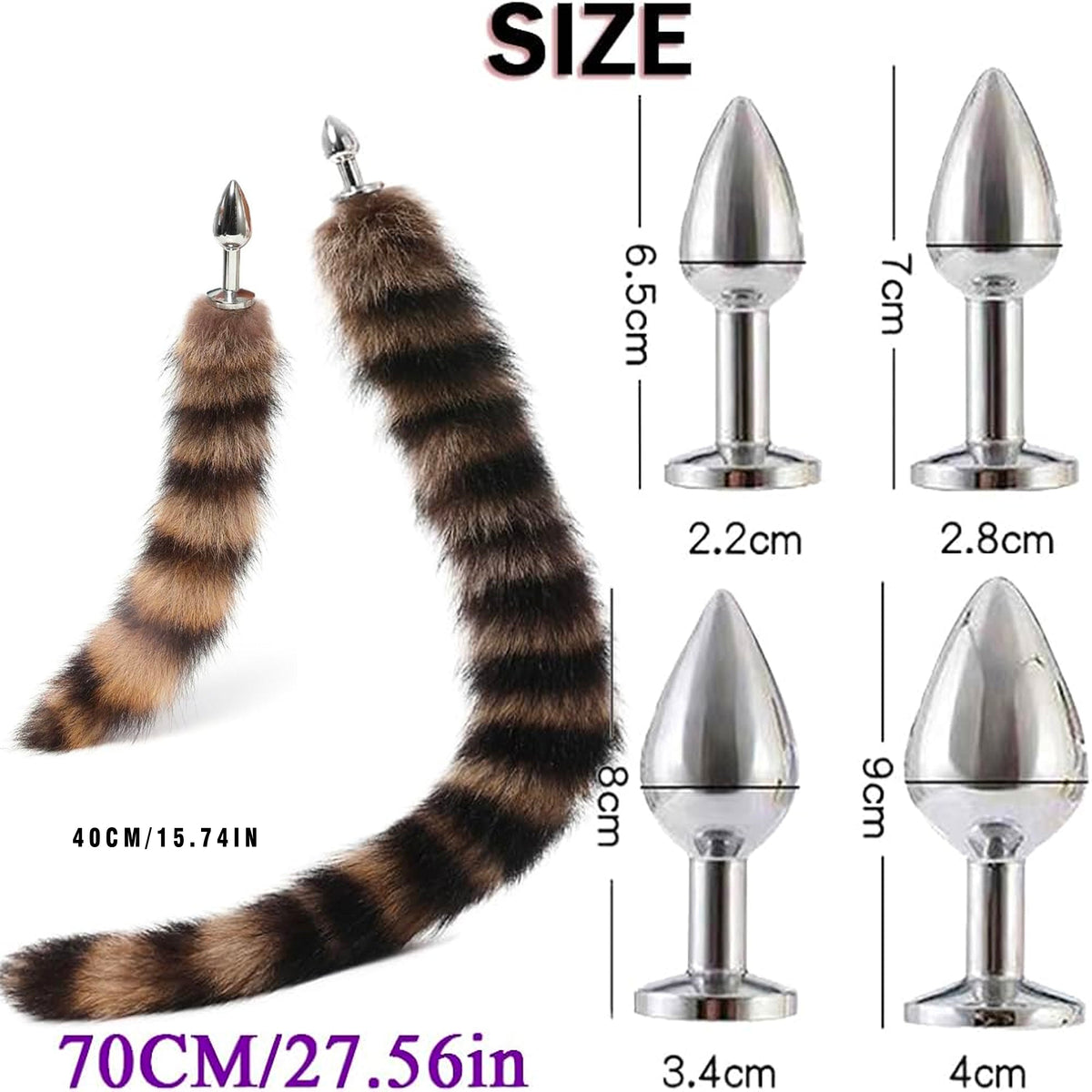 Plug Queue de Leopard Jeu de Role Long 70 cm