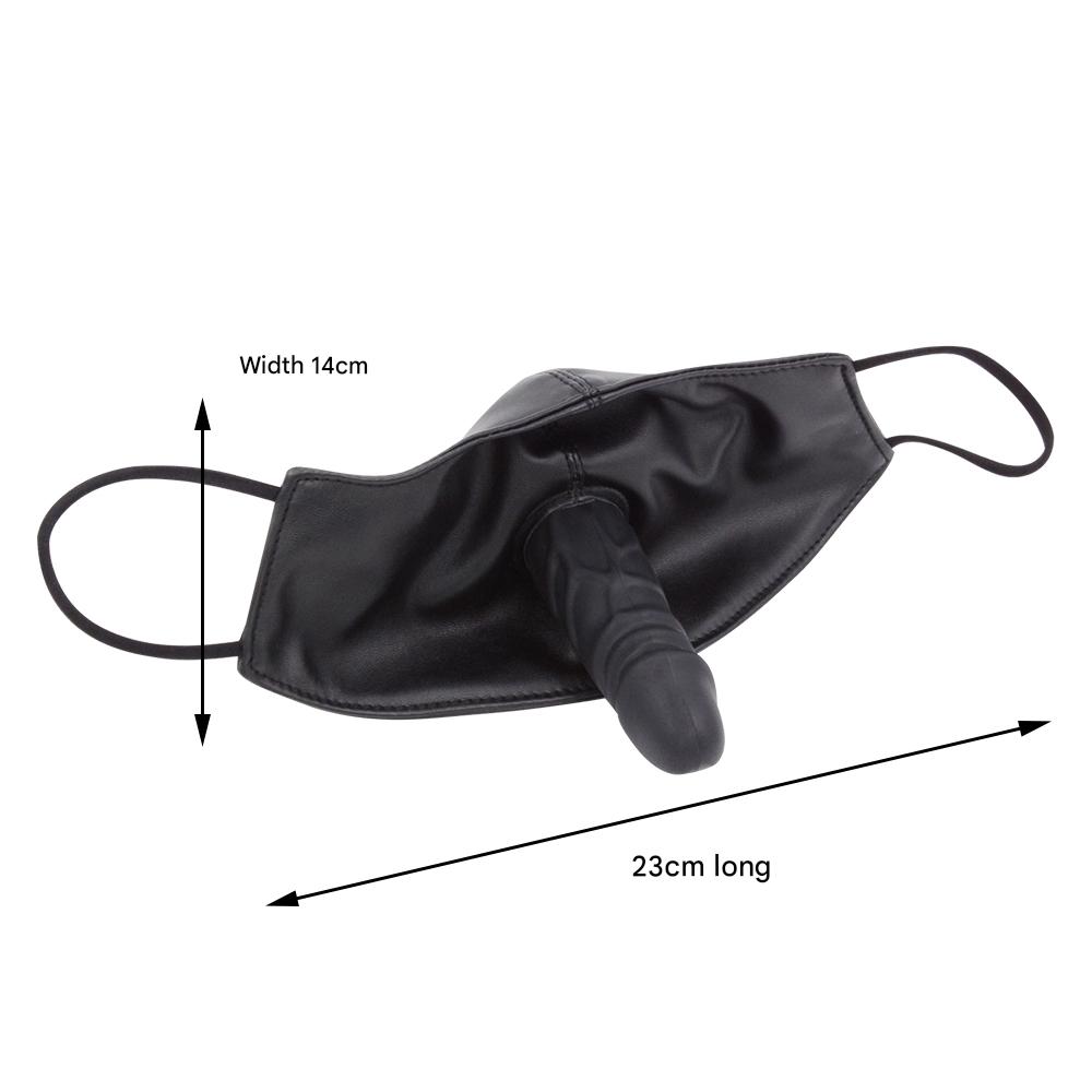 Masque BDSM Bâillon Gode Discret