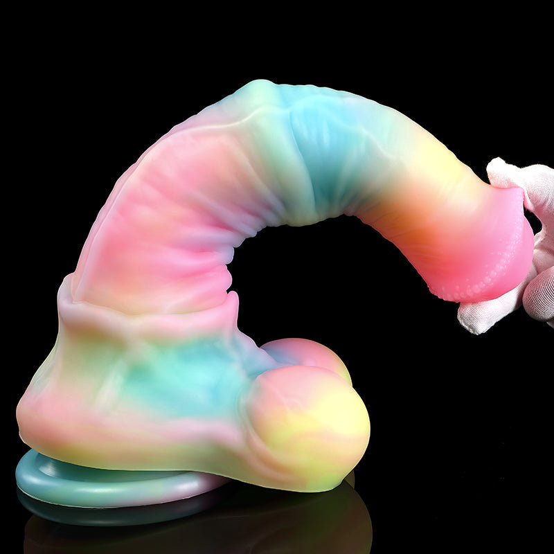 Gode Arc-en-Ciel Cheval Fantasy Lumineux 32 cm