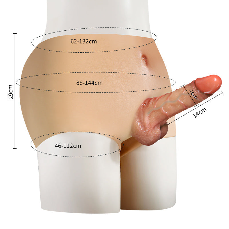 Culotte Gode Réaliste Creuse 12,7 cm