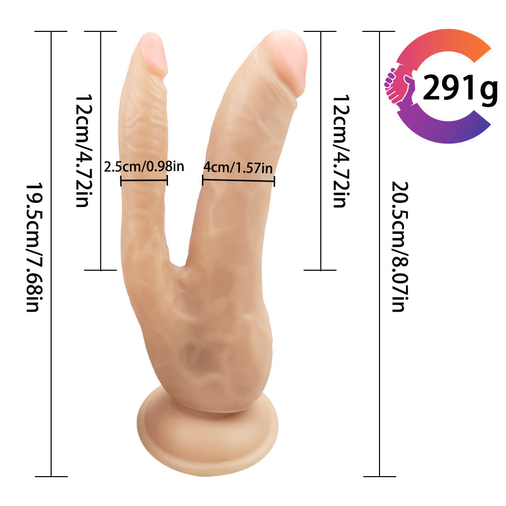 Gode Double Pénétration Débutant 20,5 cm
