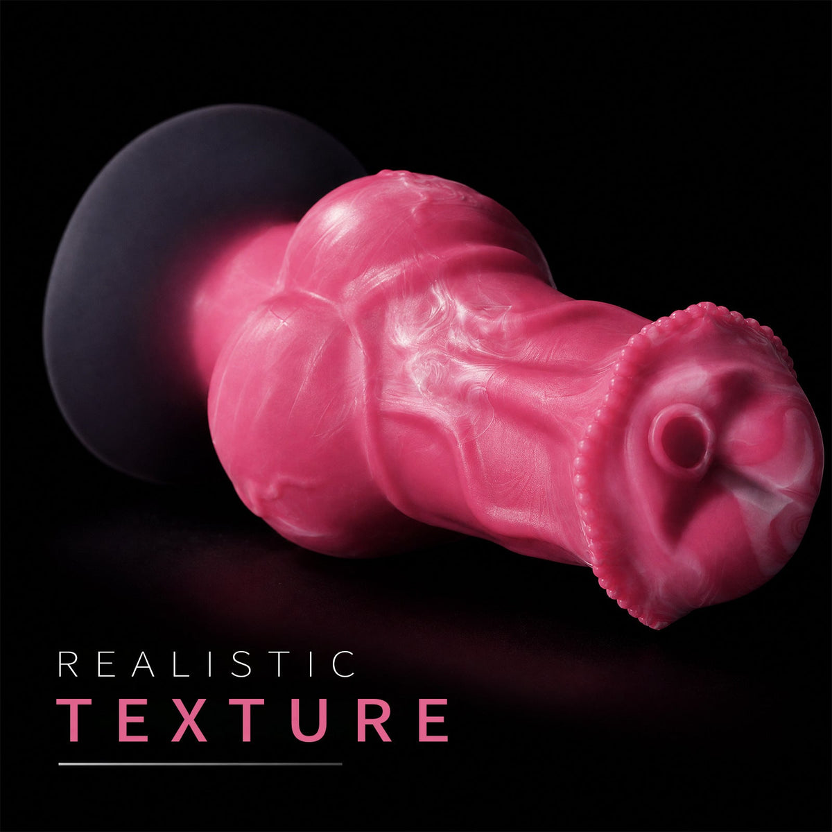 Gode de Cheval XXL Rose Fantaisie à Gros Nœud