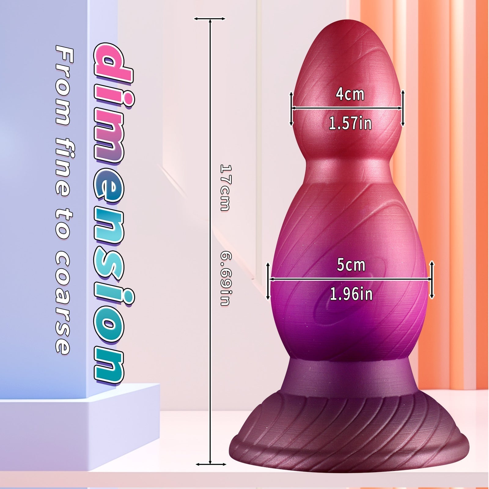 Œuf Effilé Silicone Plug Anal XXL kit