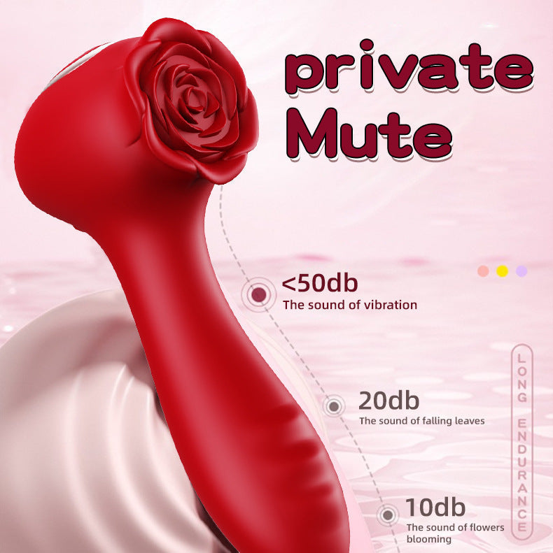 Stimulateur Clitoridien en Forme de Rose – Vibromasseur avec Télécommande