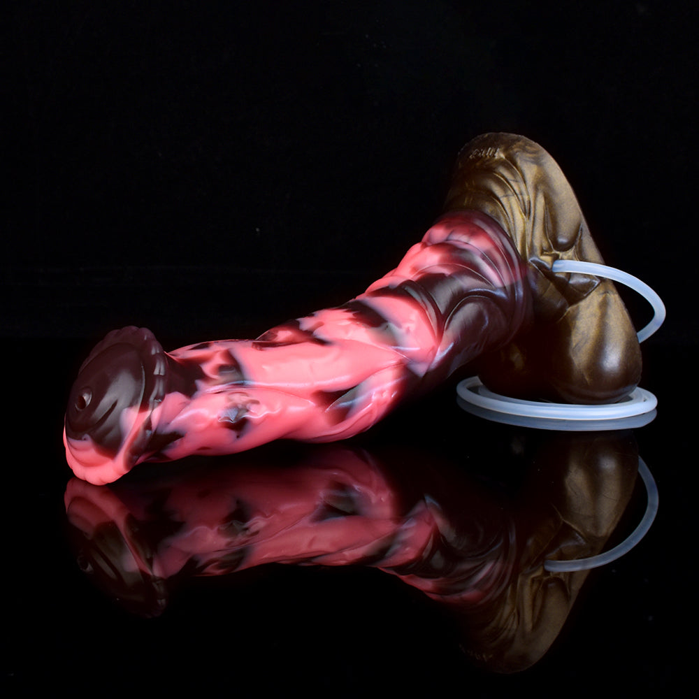 25,5 Cm Gode Cheval Fantasy Éjaculateur En Silicone