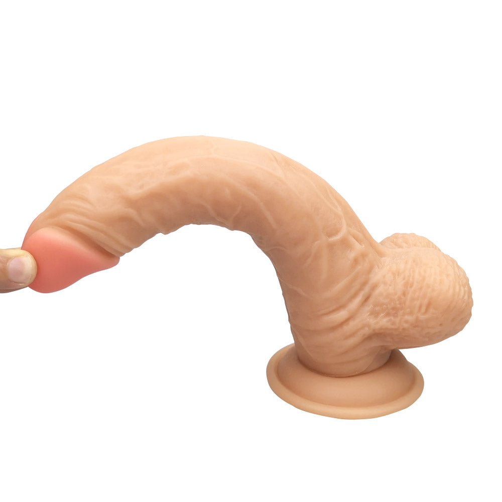 Gode Ventouse Mou Realiste De 22.86CM