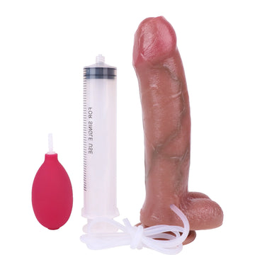 23 cm Ejaculateur Gode Réaliste avec Prepuce