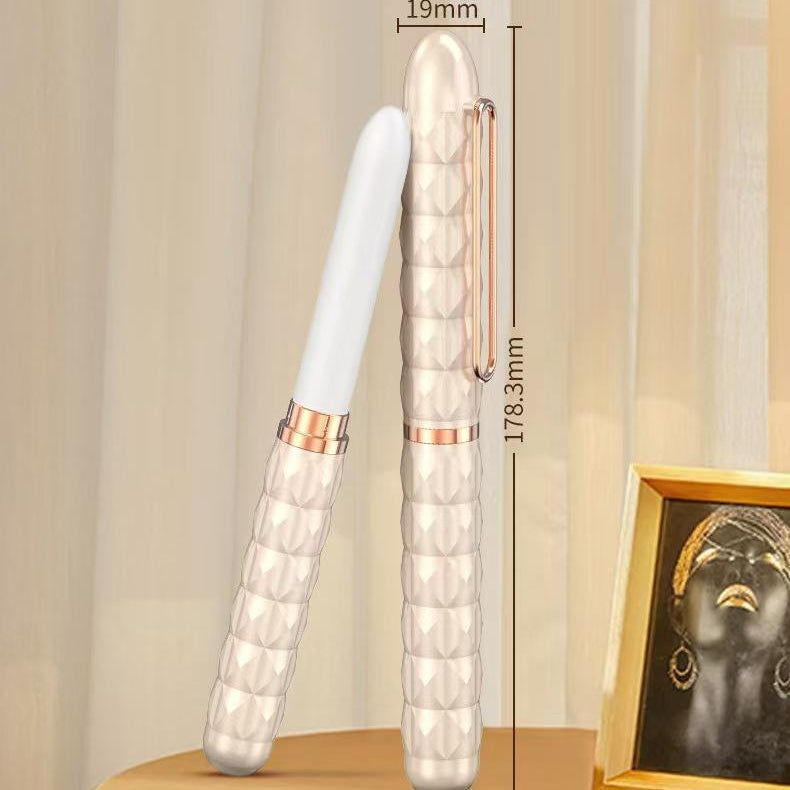Mini Vibromasseur Blanc Discret Style Stylo