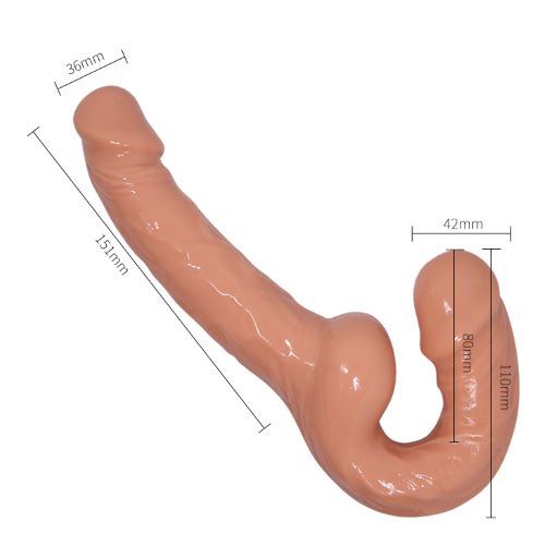 Petit Réaliste Silicone Double Gode Sans Harnais