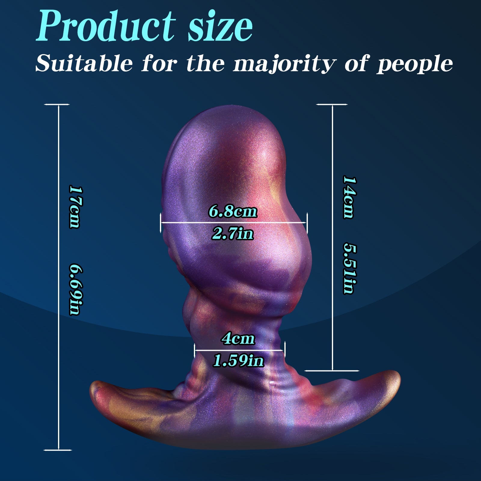 Plug Anal XXL Lisse Bite Silicone