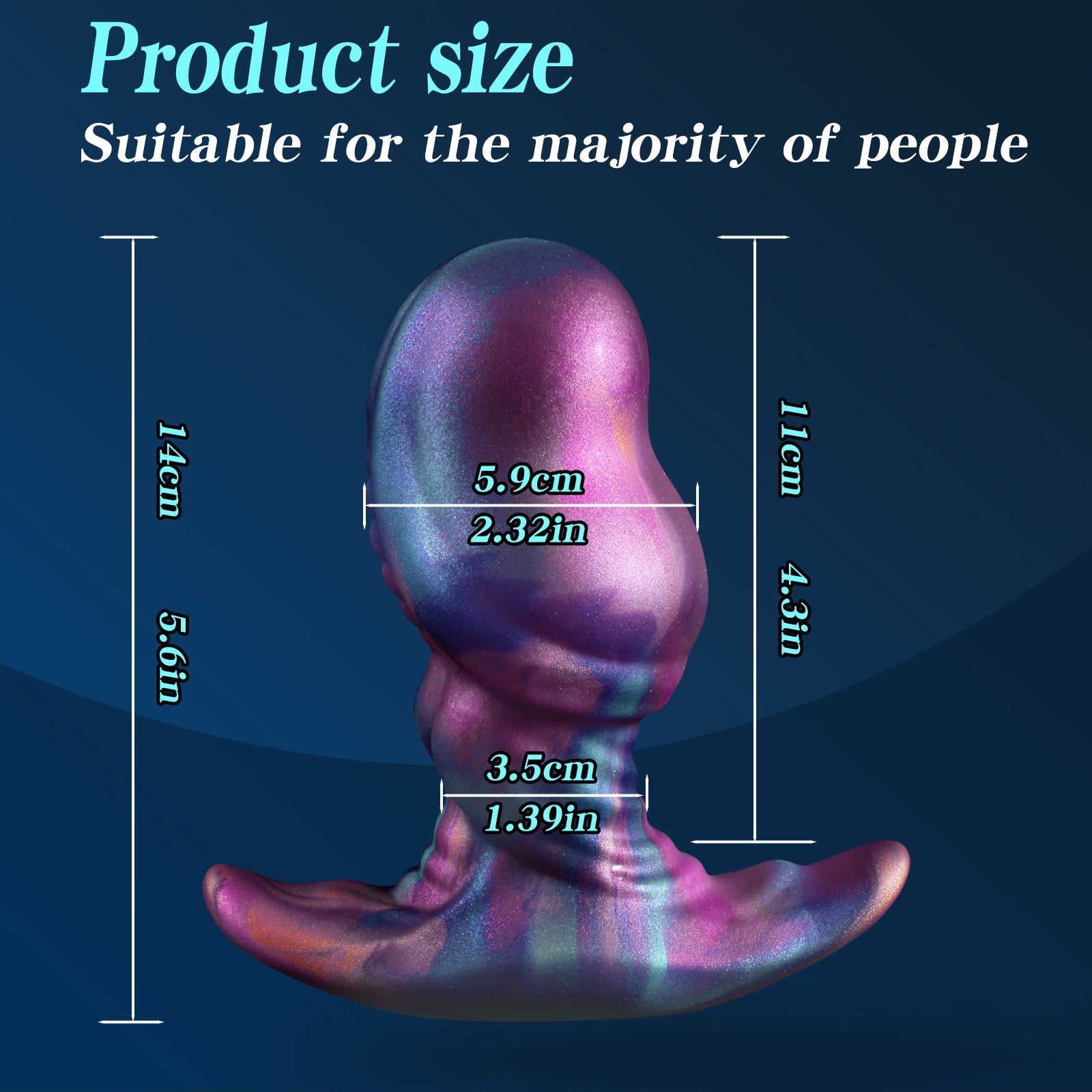 Plug Anal XXL Lisse Bite Silicone