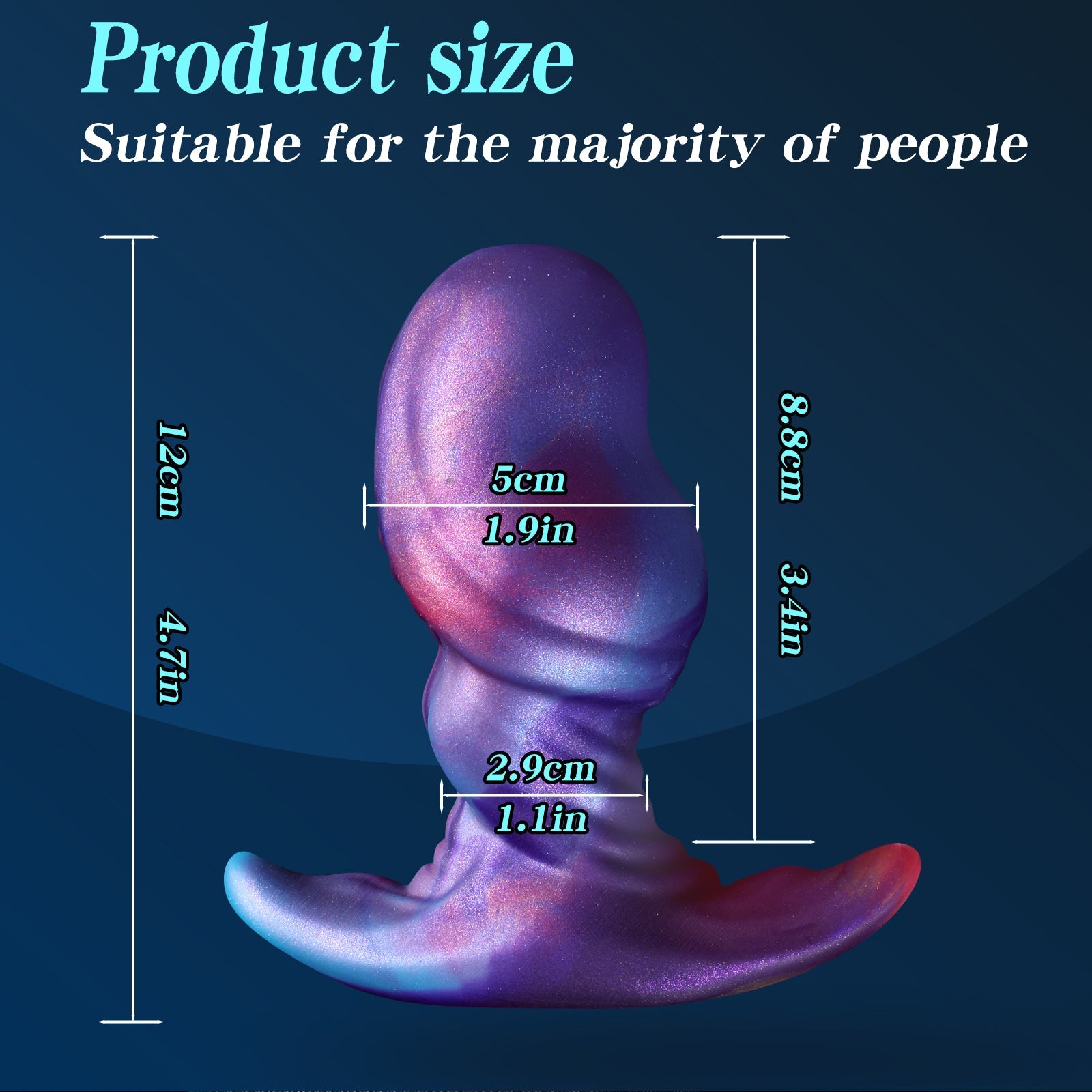Plug Anal XXL Lisse Bite Silicone
