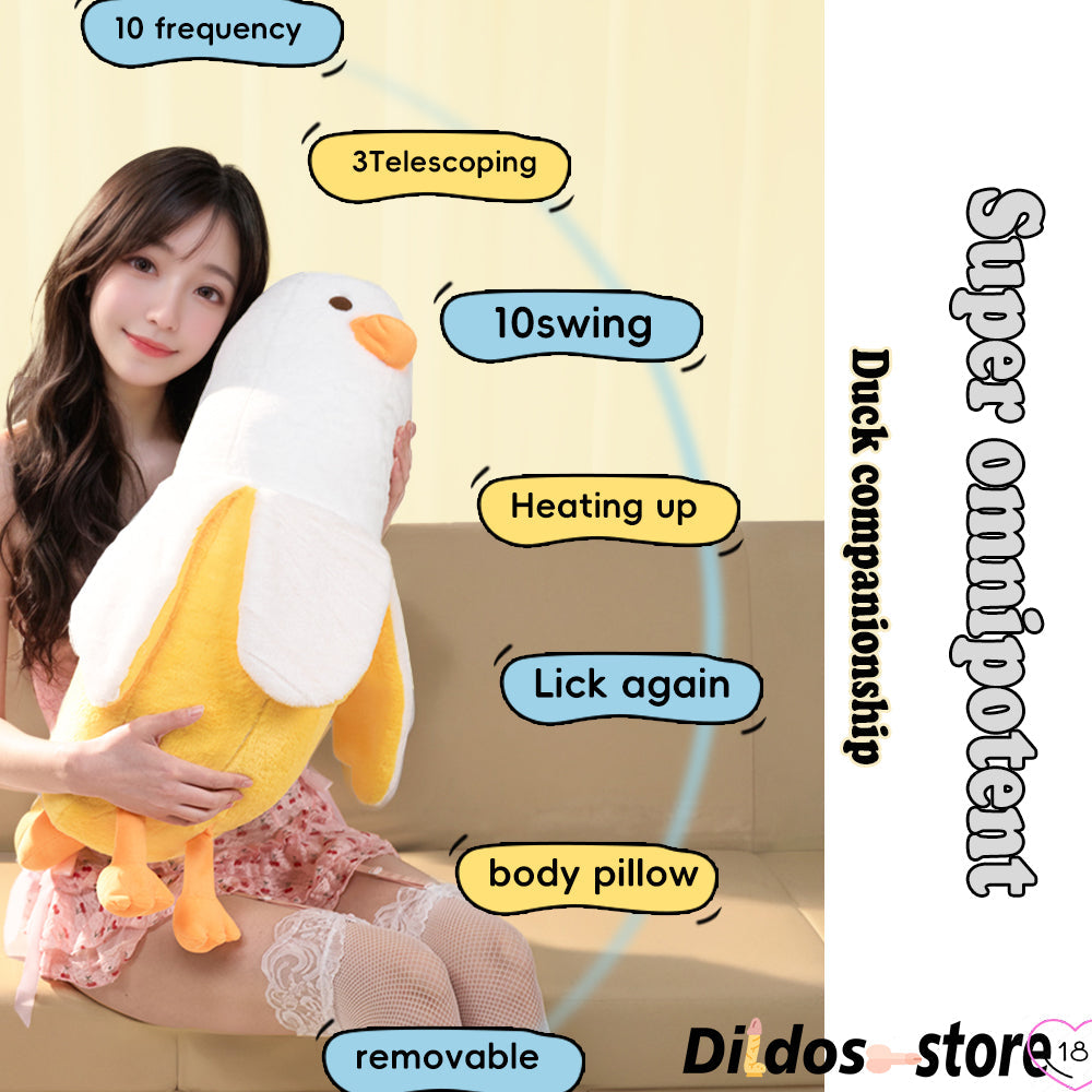 Peluche Canard Banane Discrète Avec Machine à Gode Va-et-vient