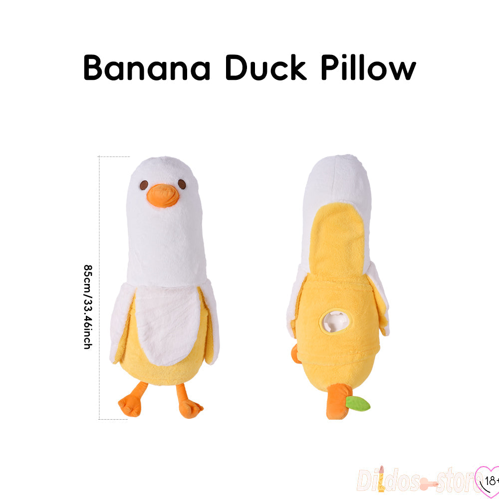 Peluche Canard Banane Discrète Avec Machine à Gode Va-et-vient