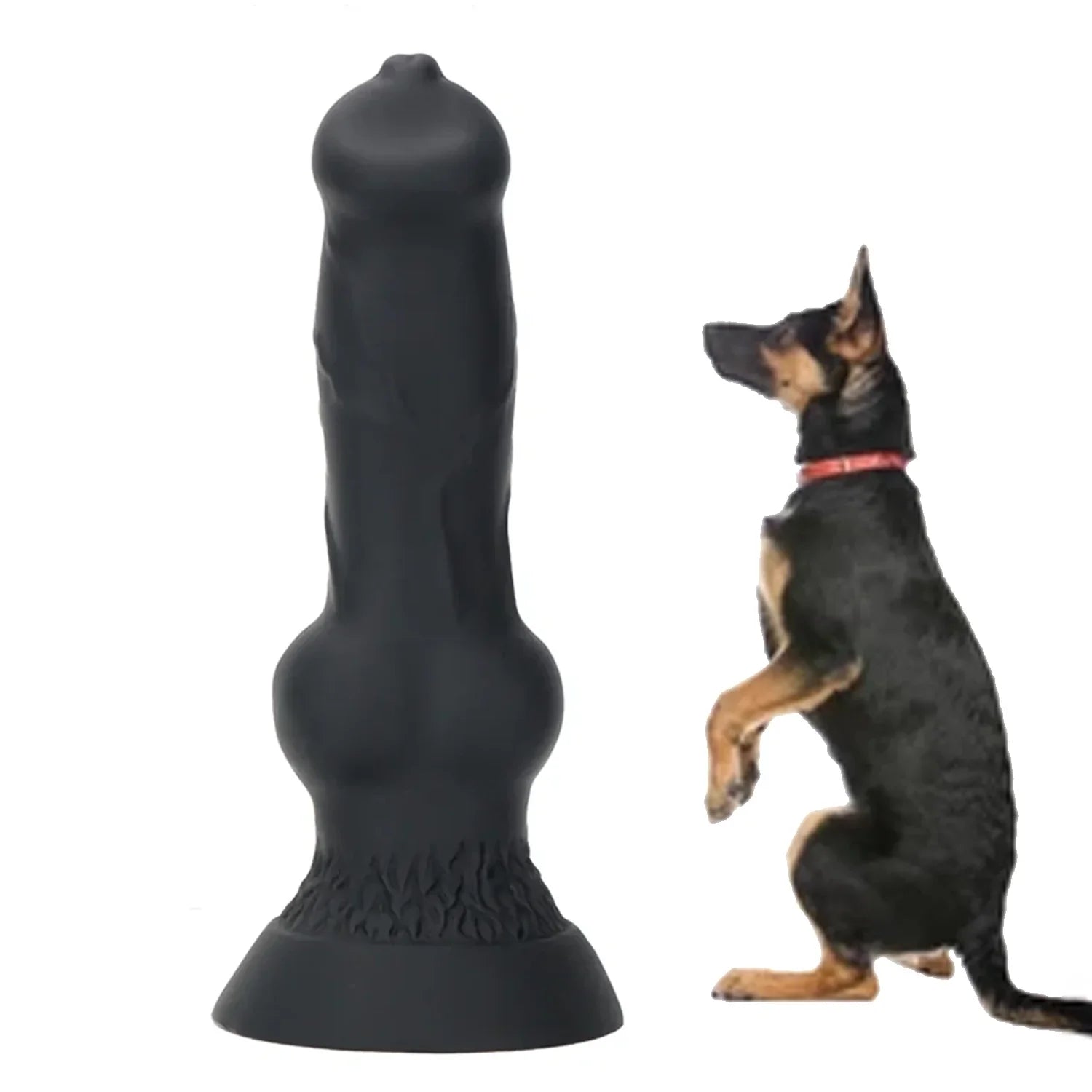 Gode Fantasy Noir Géant Texturé 25 cm