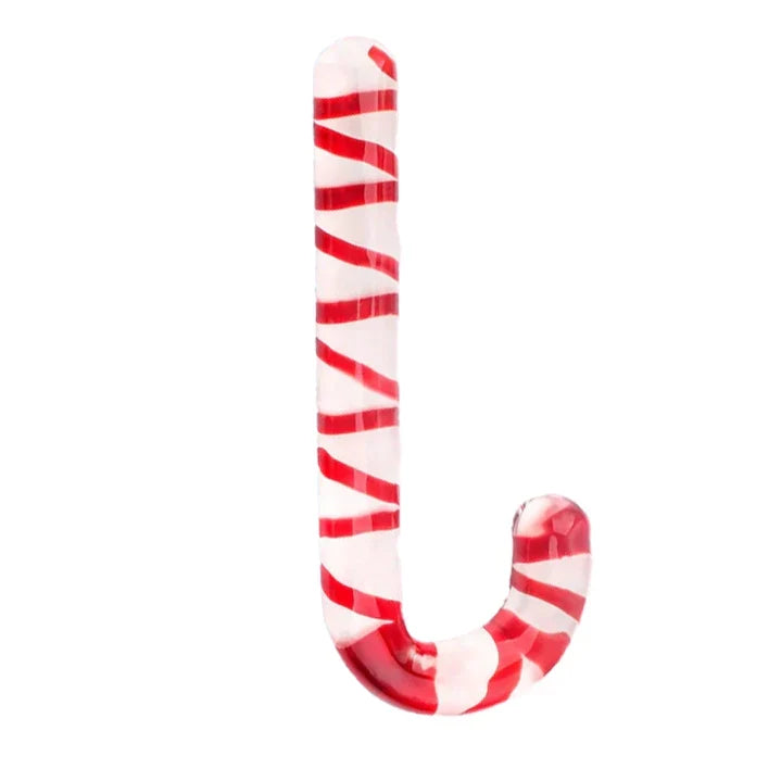Gode en verre Candy Cane Courbé Point G