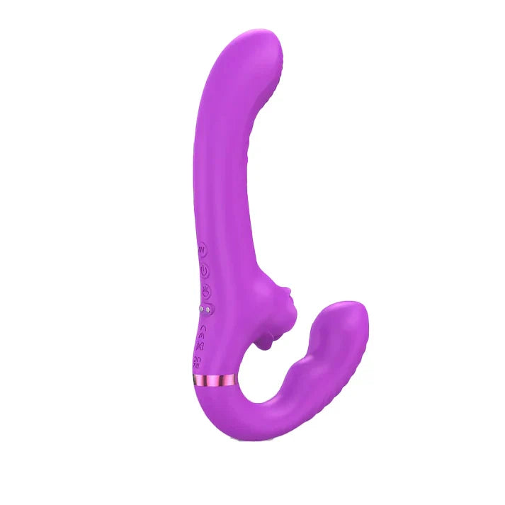 Couple Stimulation Clitoridienne Gode Ceinture Sans Harnais
