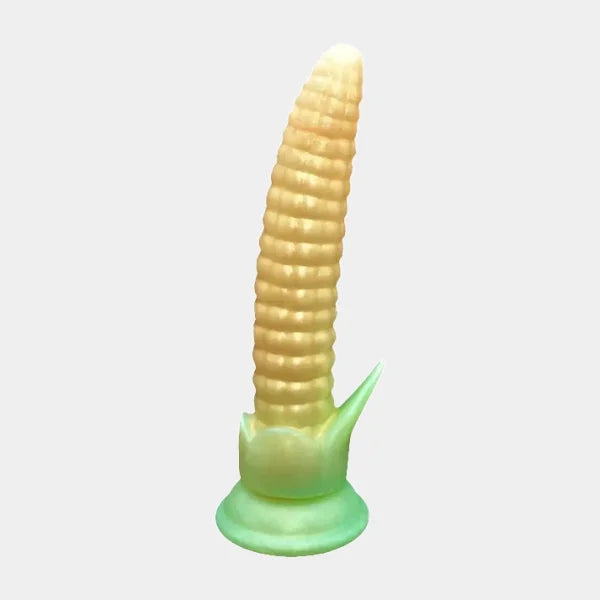 Gode Vibrant Maïs Souple en Silicone 18,5 cm