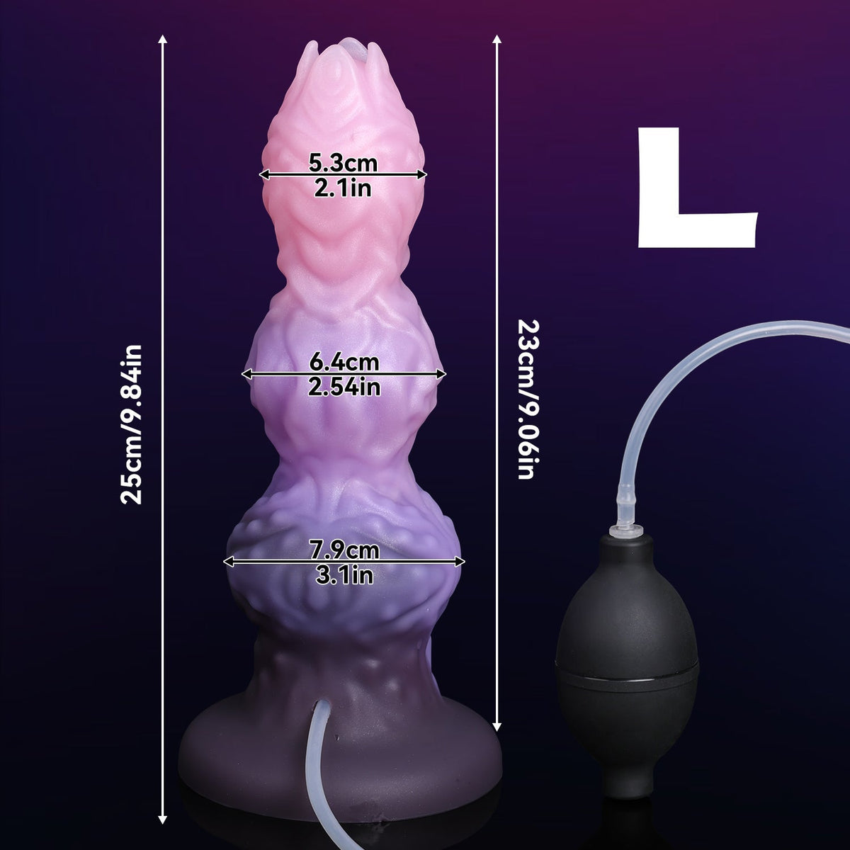 Gode Éjaculateur Alien à Nœud Texturé avec Œuf Fantasy