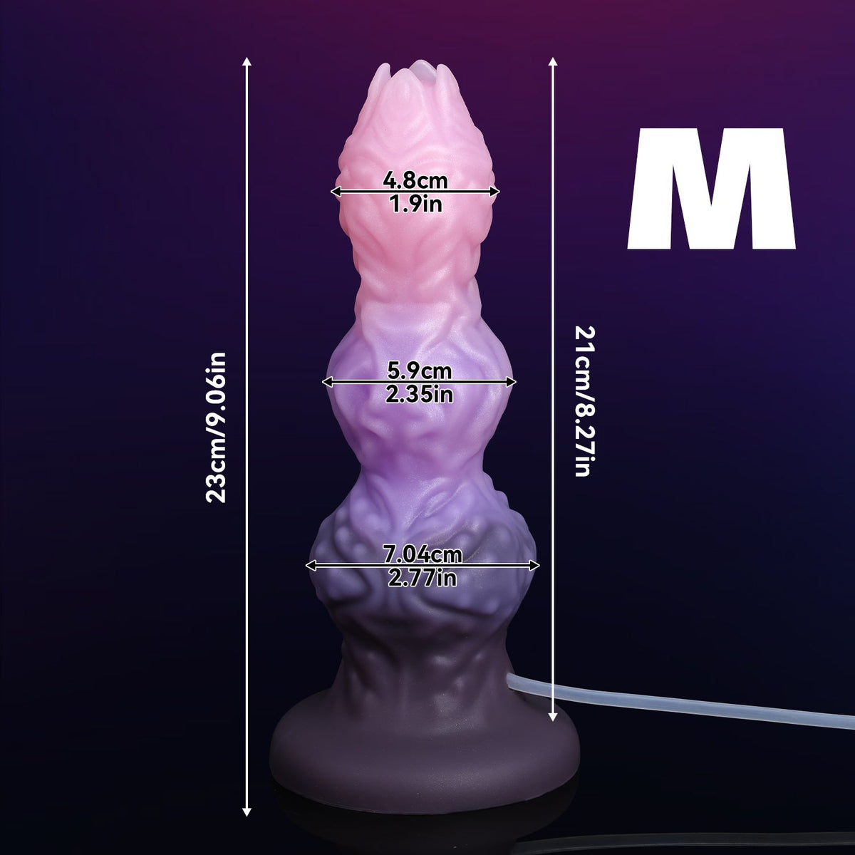 Gode Éjaculateur Alien à Nœud Texturé avec Œuf Fantasy