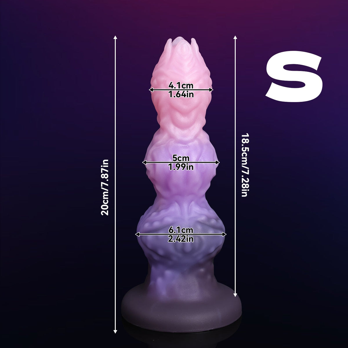 Gode Éjaculateur Alien à Nœud Texturé avec Œuf Fantasy