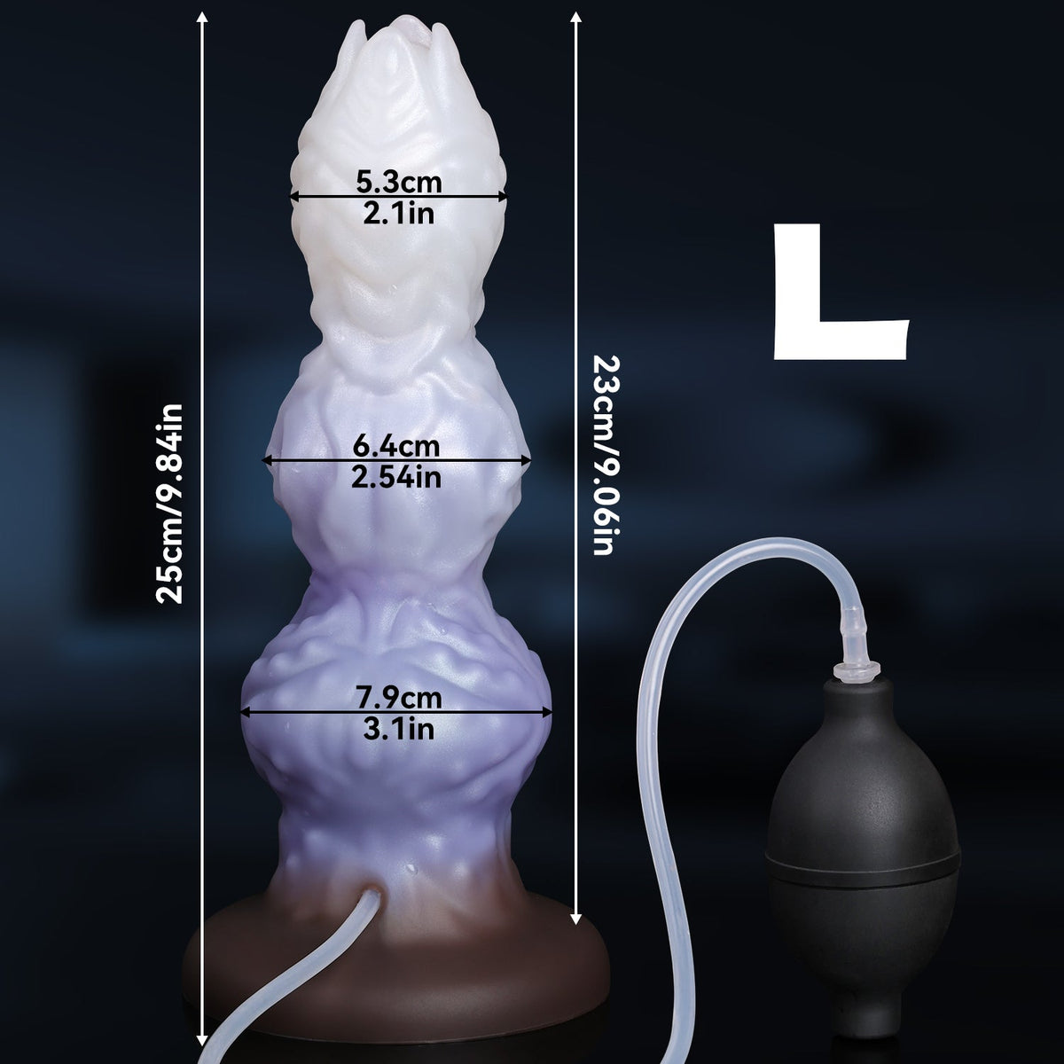 Gode Éjaculateur Alien à Nœud Texturé avec Œuf Fantasy