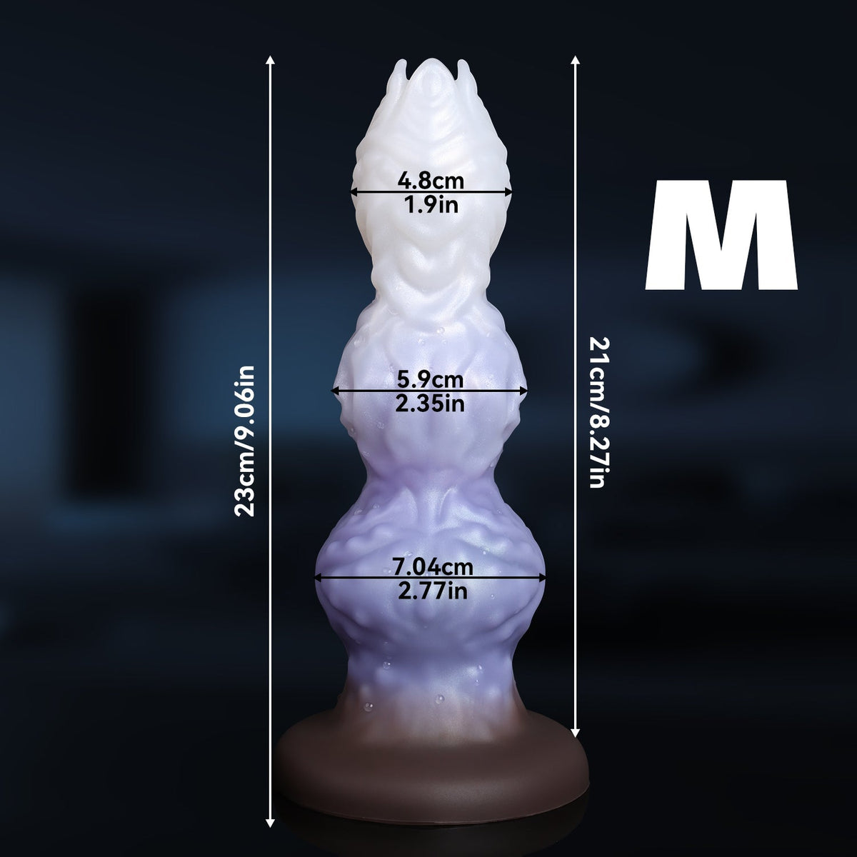 Gode Éjaculateur Alien à Nœud Texturé avec Œuf Fantasy