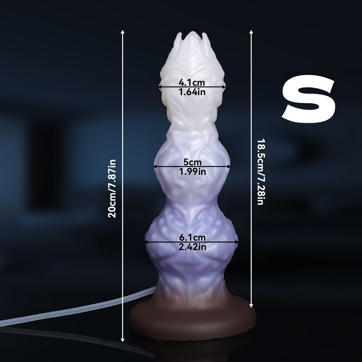 Gode Éjaculateur Alien à Nœud Texturé avec Œuf Fantasy