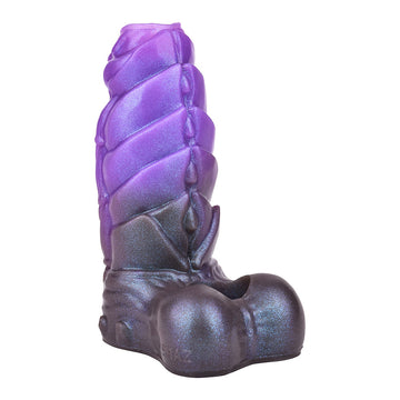 14.4 CM Violet Filetage Monstre Gaine à Pénis