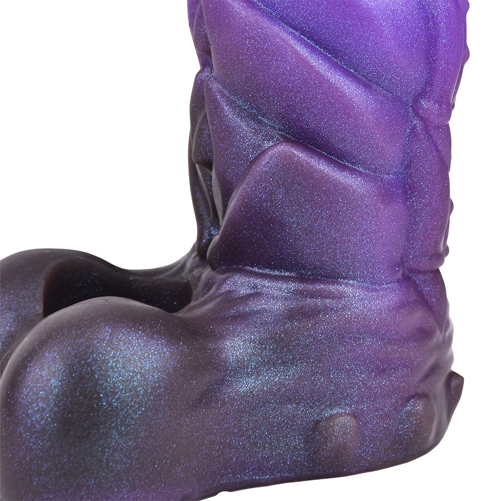 14.4 CM Violet Filetage Monstre Gaine à Pénis