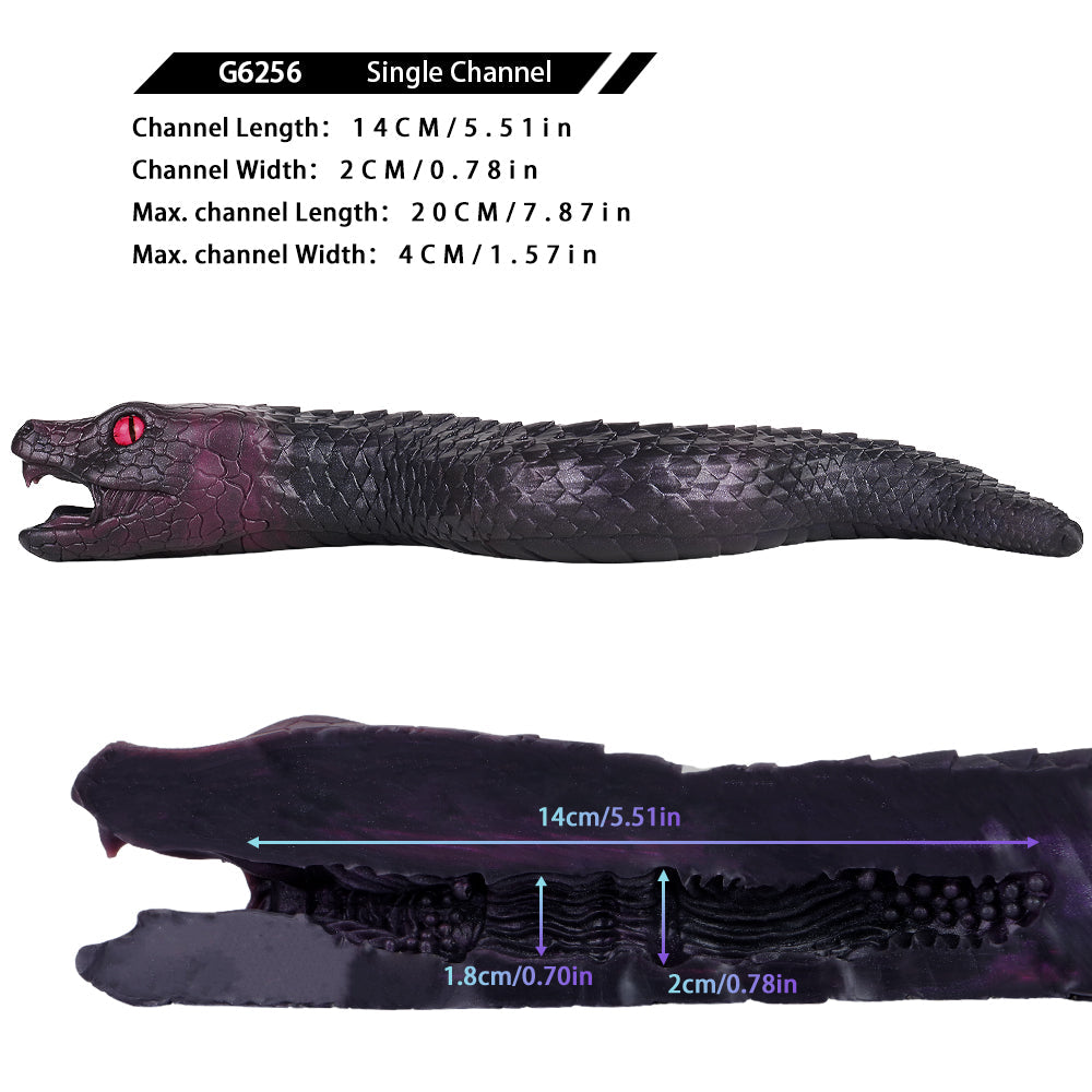 Masturbateur En Silicone Texturé Serpent Fantasy Réaliste