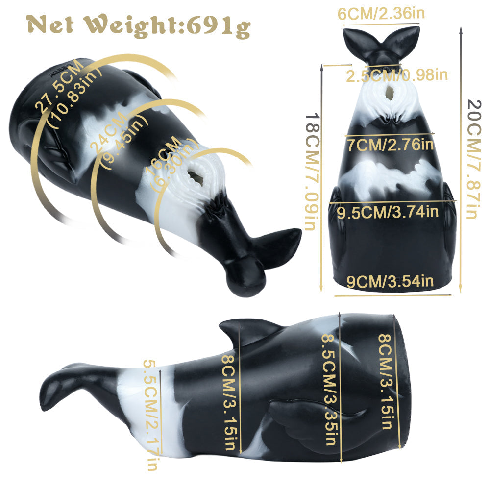 Masturbateur Anal Homme Baleine Animalier en Silicone Réaliste