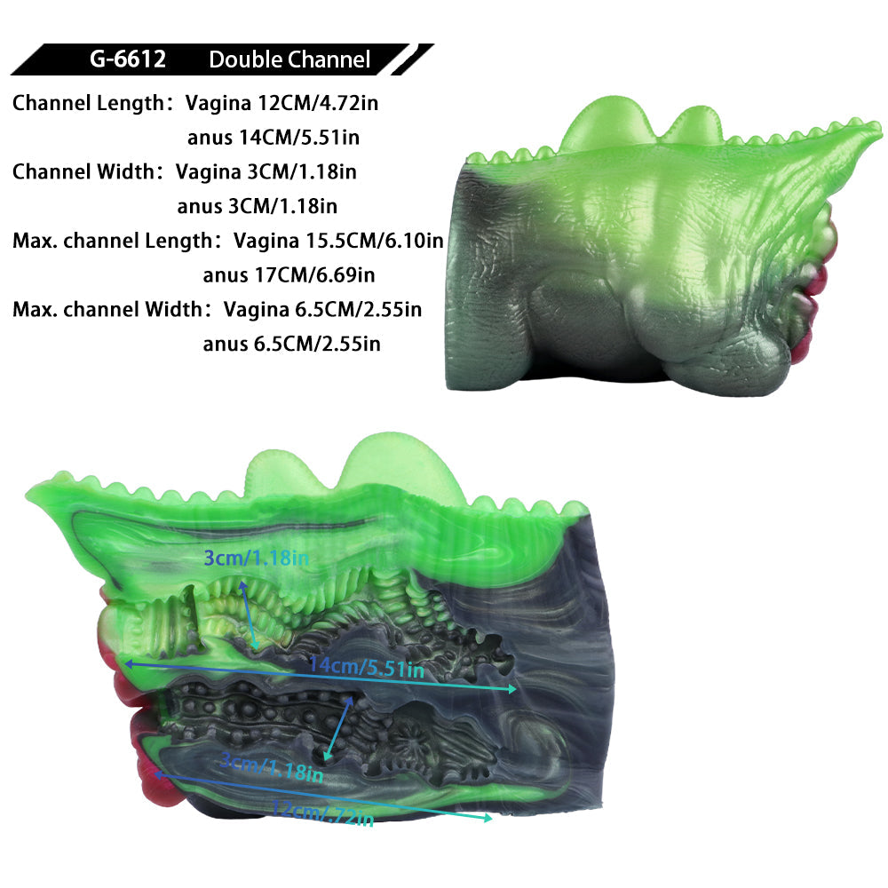Masturbateur De Poche fantasy Dragon En Silicone Vert